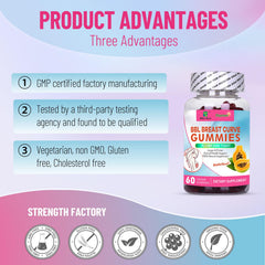 Close-up of Wins Town BBL Chest Curve Gummies