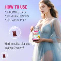 Gummies with natural flavors and health labeling