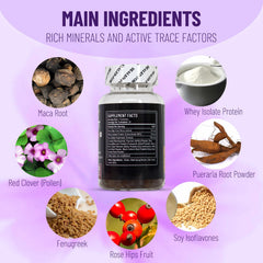 Illustration of active ingredients for butt enhancement gummies
