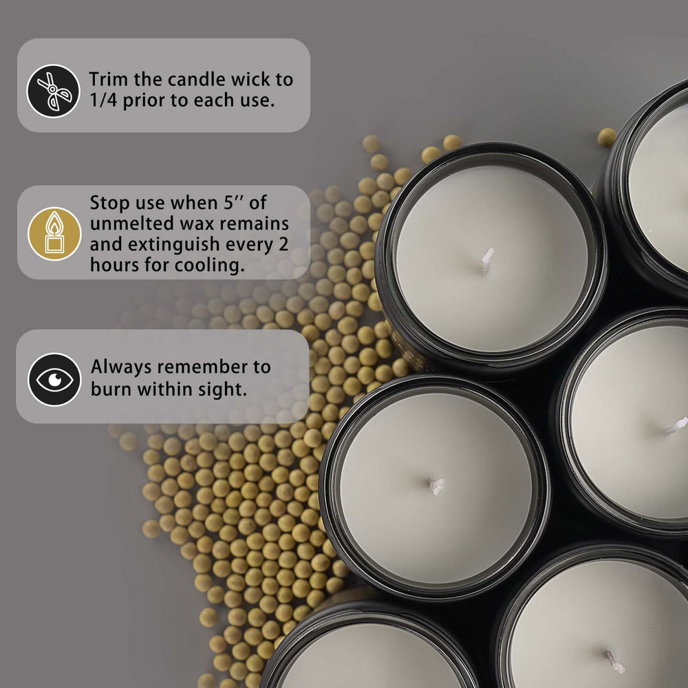 Lifestyle shot of the masculine winter candle set in a modern home