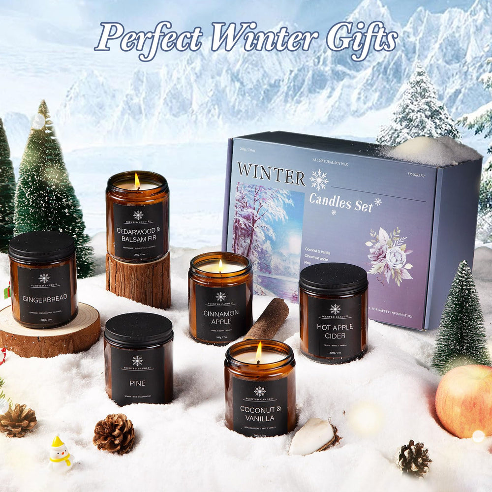 Pine scented candle from the winter 6-pack