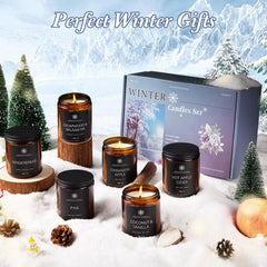 Pine scented candle from the winter 6-pack