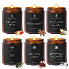 Vanilla scented candle from the winter 6-pack