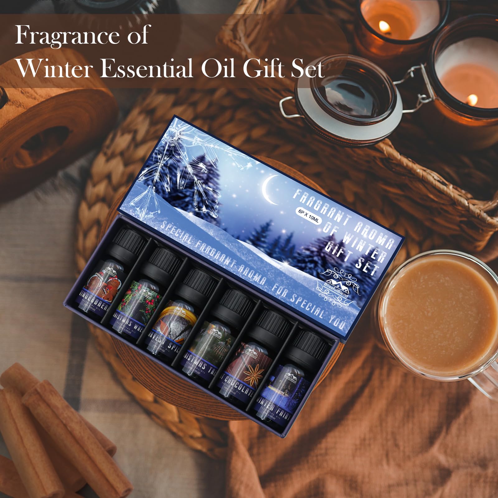 Winter Fairy scent essential oil bottle and packaging