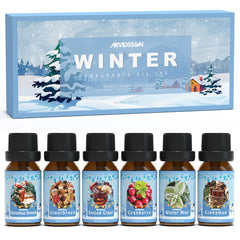 Winter Essential Oils Set – group image with all bottles