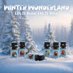 Winter Mint scented oil bottle with packaging