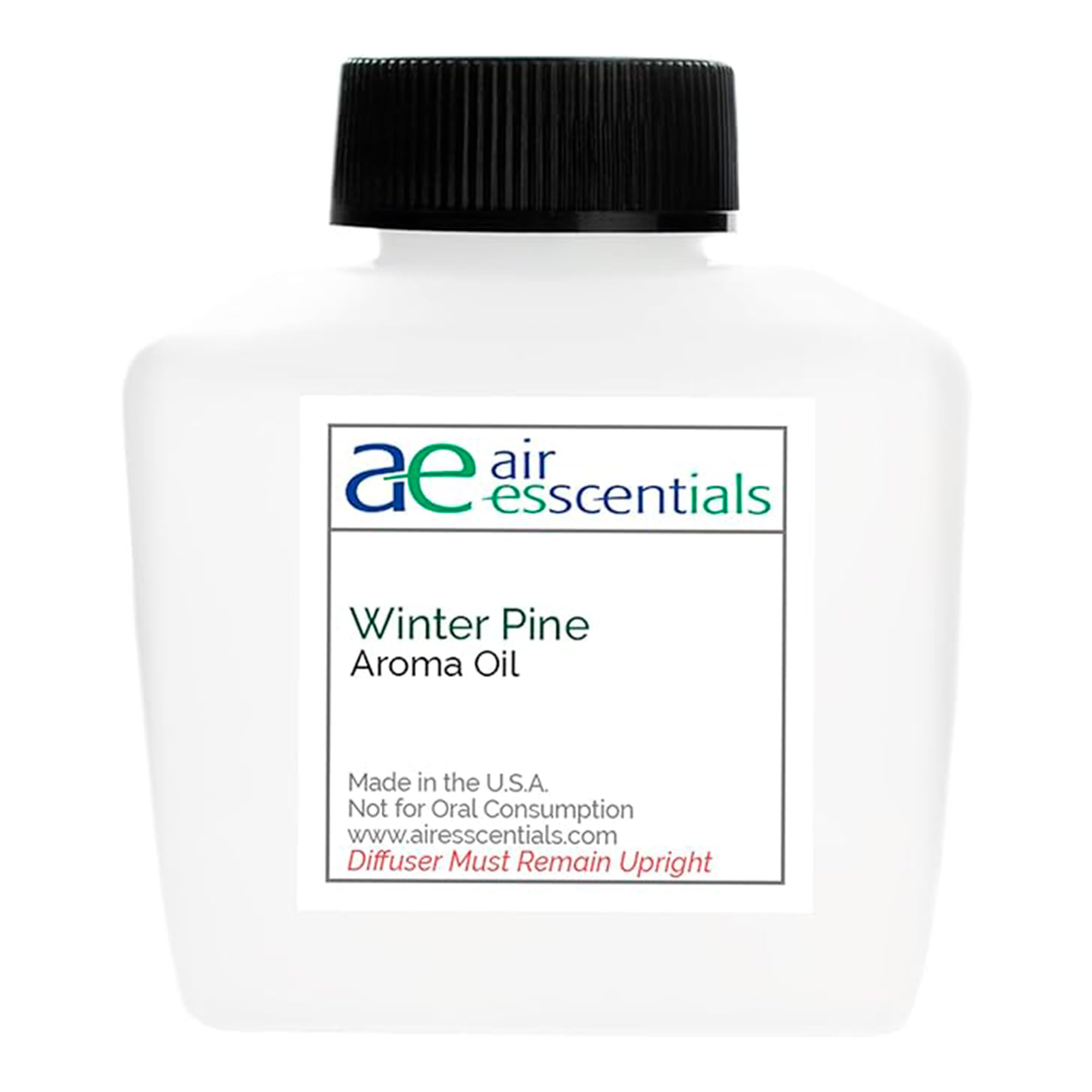 Bottle of Winter Pine Aroma Oil 100mL with pine needles