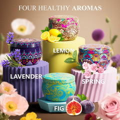 Wintercrush 4-pack scented candles Jasmine scent