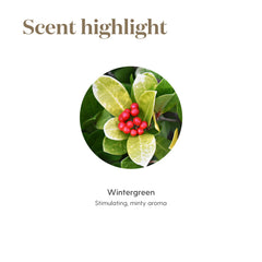 Aura of minty Wintergreen aroma in a tranquil setting