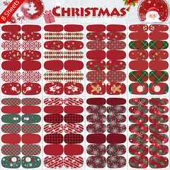 Winthrop snowman pattern for cute, playful holiday nails.