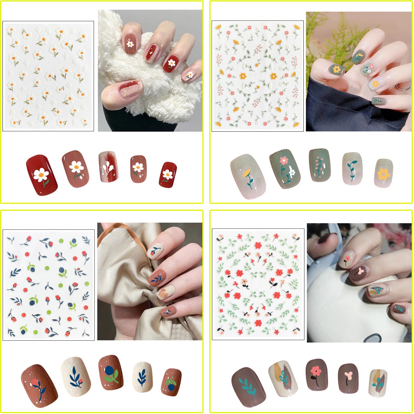 Winthrop 3D self-adhesive designs for quick, mess-free nail art.