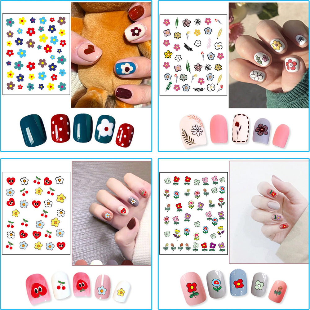 Winthrop nail stickers with leaves patterns for natural-looking nail accents.