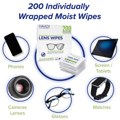 Wipe size 5 by 6 inches for easy cleaning