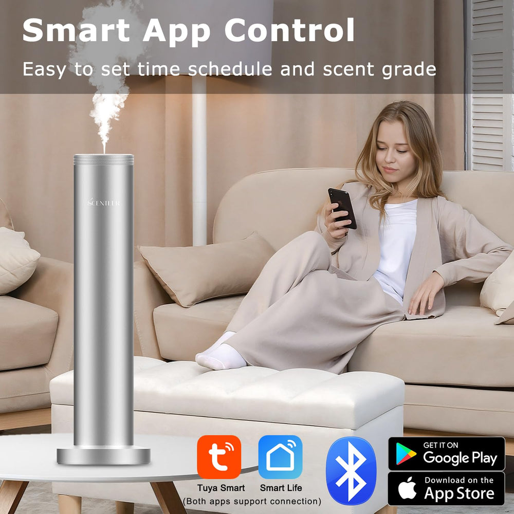 Two diffusion modes and timer settings on diffuser
