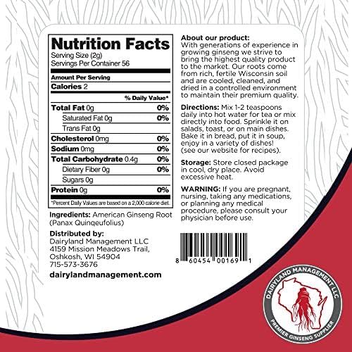 Wisconsin-grown American ginseng powder