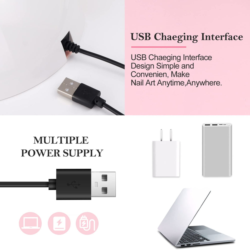 Wisdompark compact design and USB power make gel nails at home feel salon-ready.