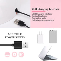 Wisdompark compact design and USB power make gel nails at home feel salon-ready.