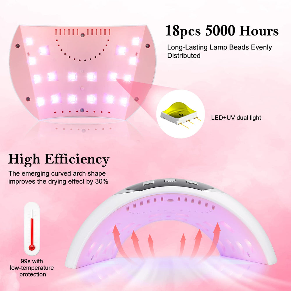 Wisdompark 60/80/99-second timers offer flexible curing for multiple gel layers.