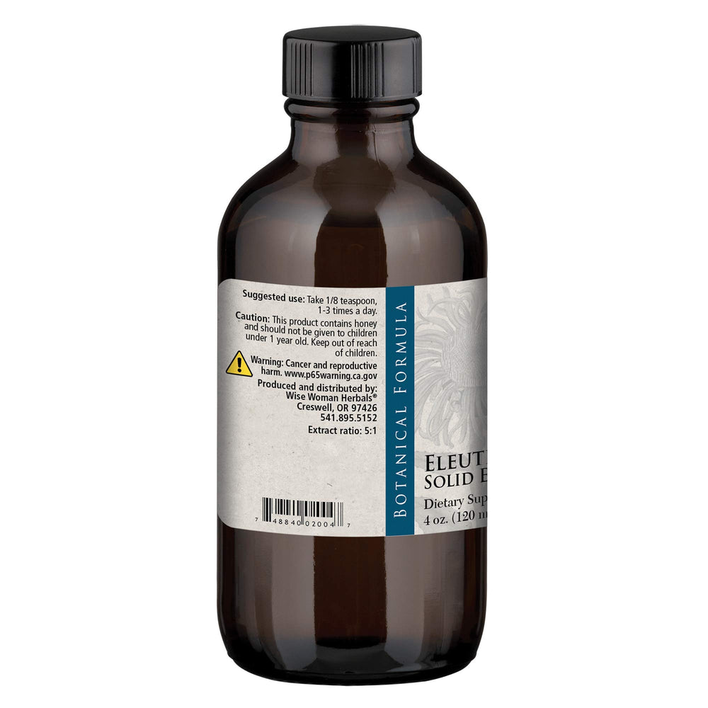 Front label of Wise Woman Herbals Eleuthero Root Solid Extract 4:1