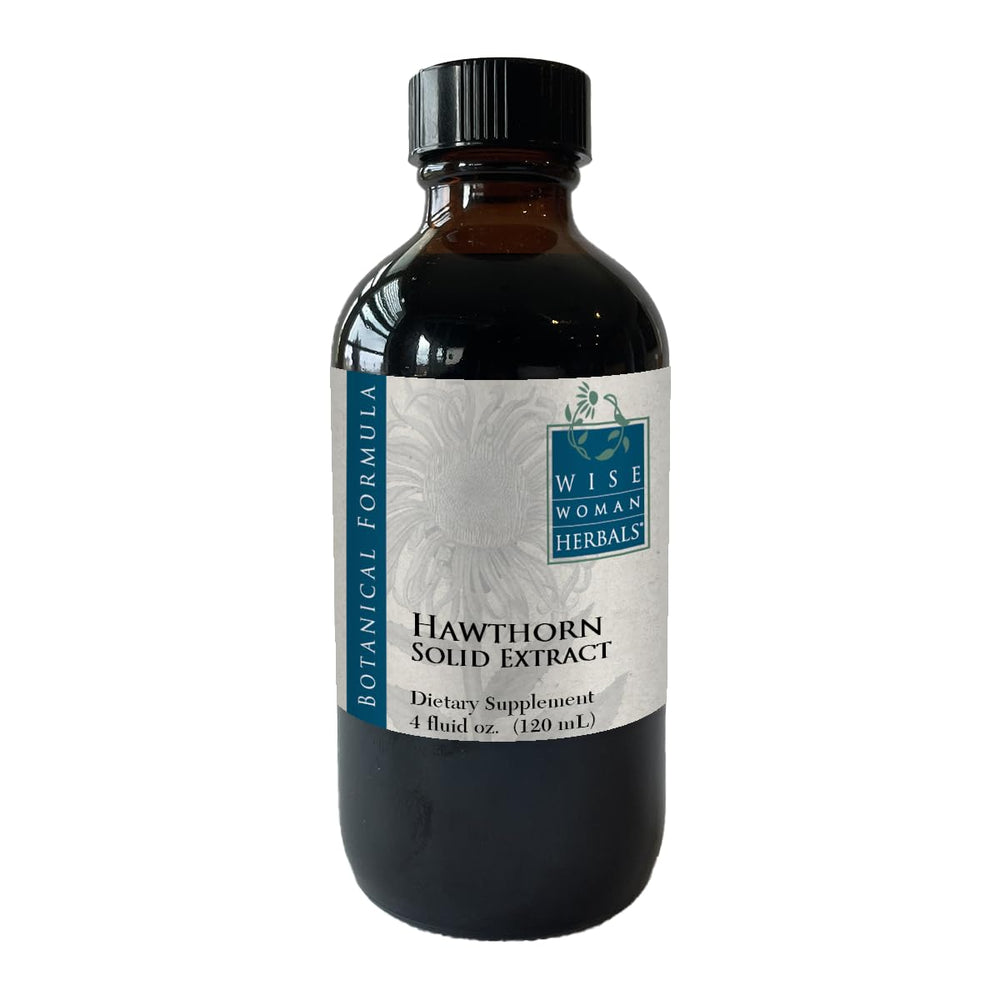 Bottle of Wise Woman Herbals Hawthorn Berry Solid Extract 4:1 Alcohol-Free