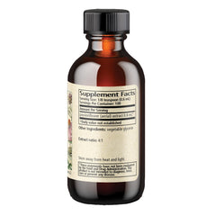 Close-up of Passionflower solid extract 4:1 ingredients on label