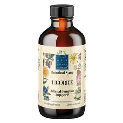 Wise Woman Licorice Botanical Syrup bottle with 4:1 extraction