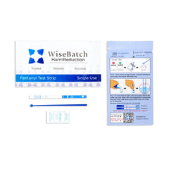 WiseBatch Fentanyl Test Strip Pack 25 back view