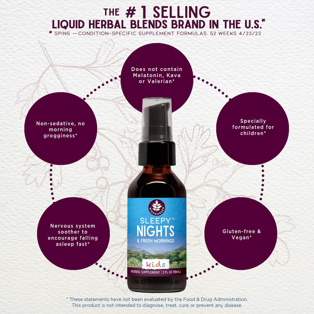 Passionflower extract detail shows natural calming botanicals from WishGarden.