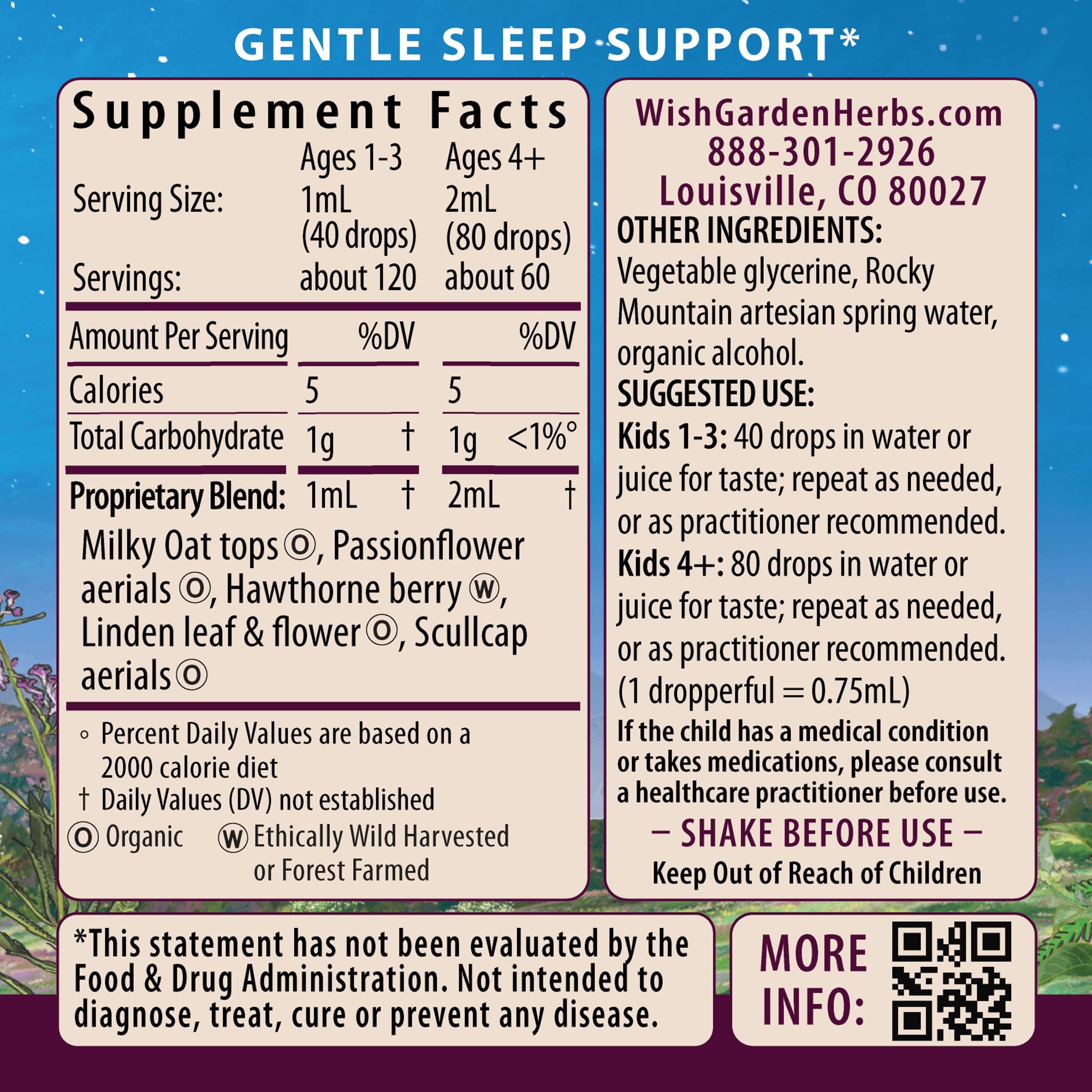 Dropper with Sleepy Nights for Kids tincture