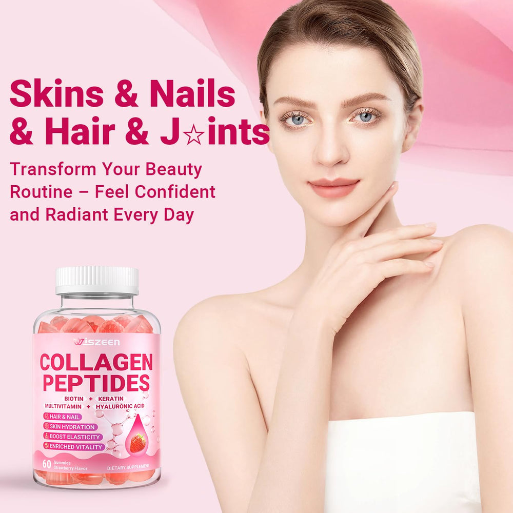 Vitamin icons illustrating collagen ingredients
