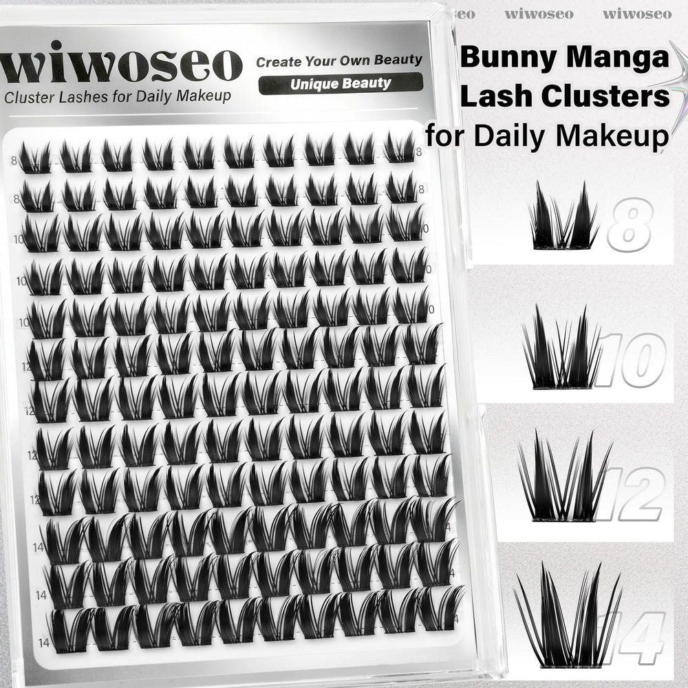 wiwoseo Fairy Lash Clusters offer natural-feeling length with whimsical flair.