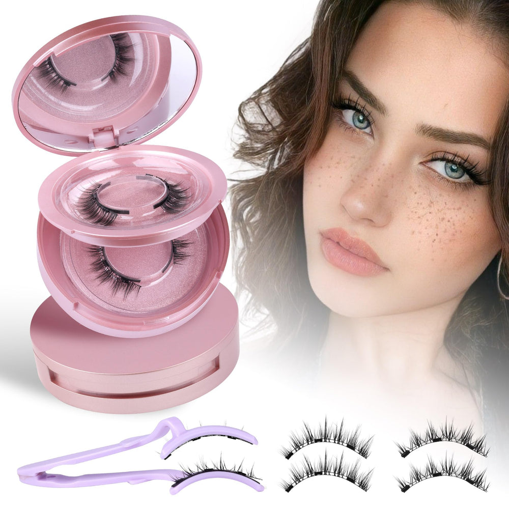 wiwoseo magnetic eyelashes 2-pairs kit for adhesive-free wear
