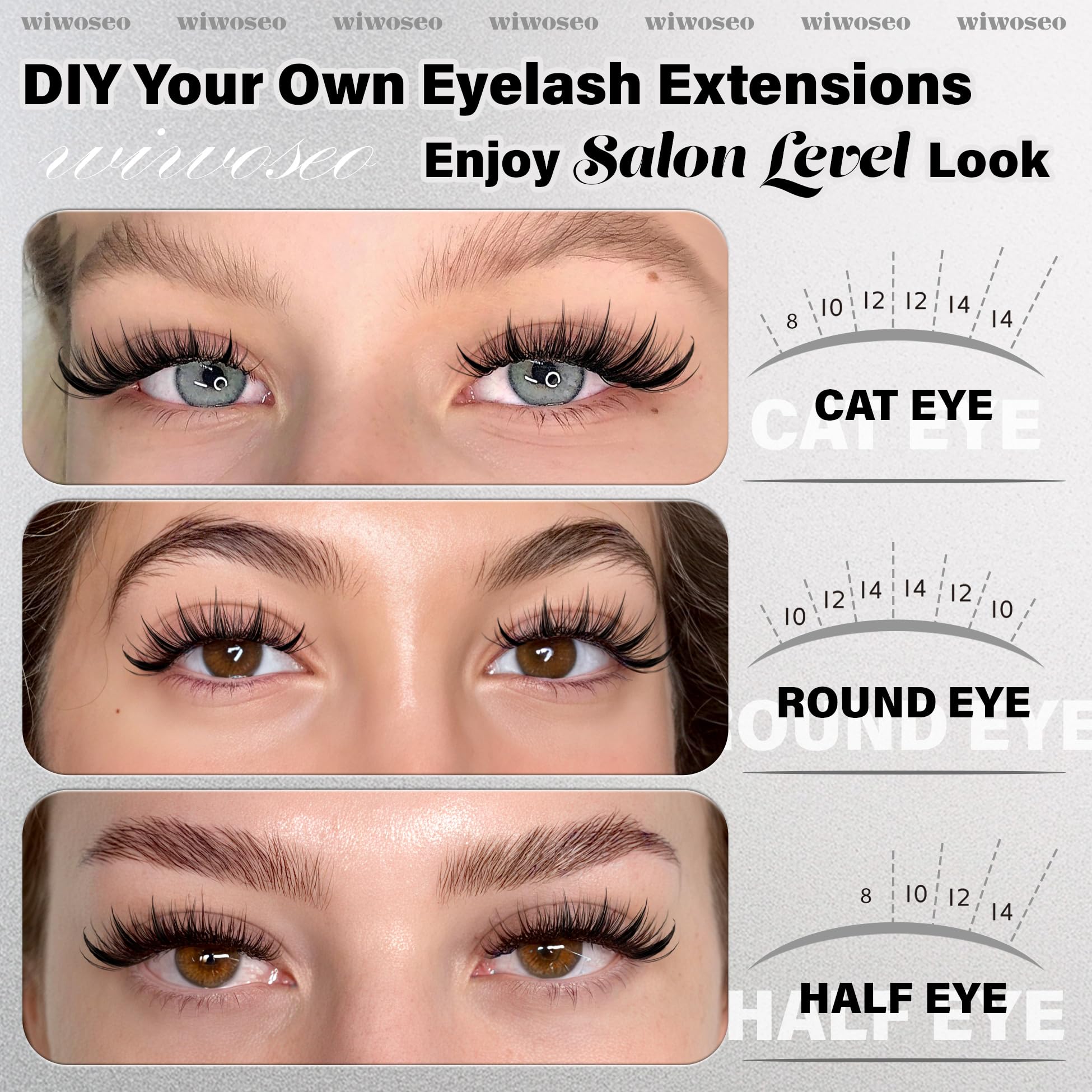Wiwoseo natural mink-like fiber lashes feel soft and comfortable all day