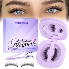 Wiwoseo reusable magnetic lashes reduce waste and offer long-term use.