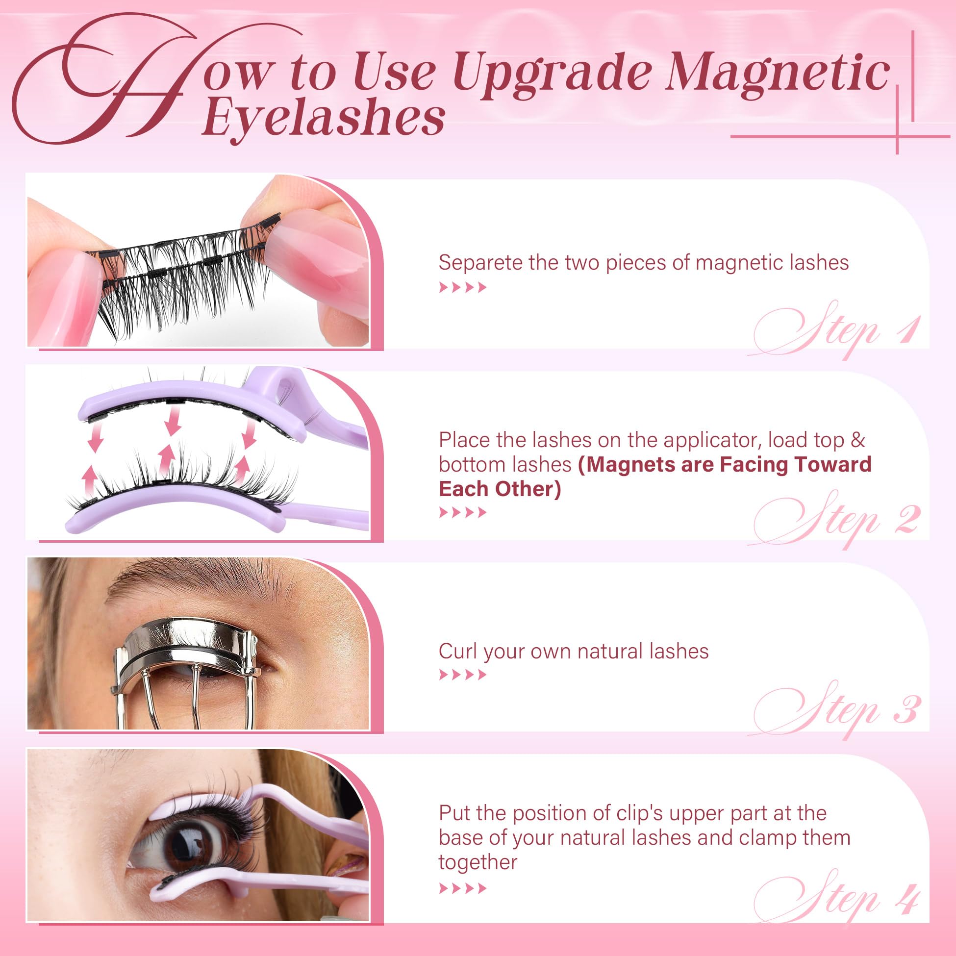 wiwoseo waterproof sweatproof magnetic lashes stay put during activities