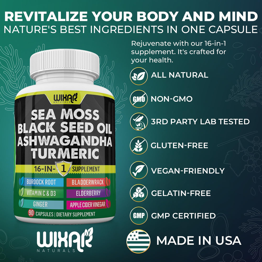 Wixar Elderberry, Dandelion, Chlorophyll capsules