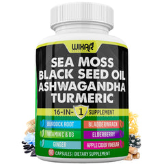 Wixar Sea Moss 3000mg capsules