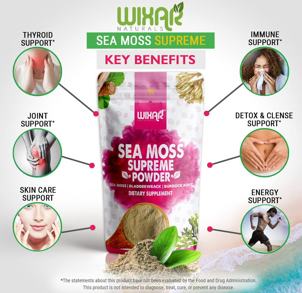 Sea Moss, bladderwrack and burdock roots blend