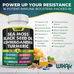 Wixar Turmeric Curcumin 1000mg capsules