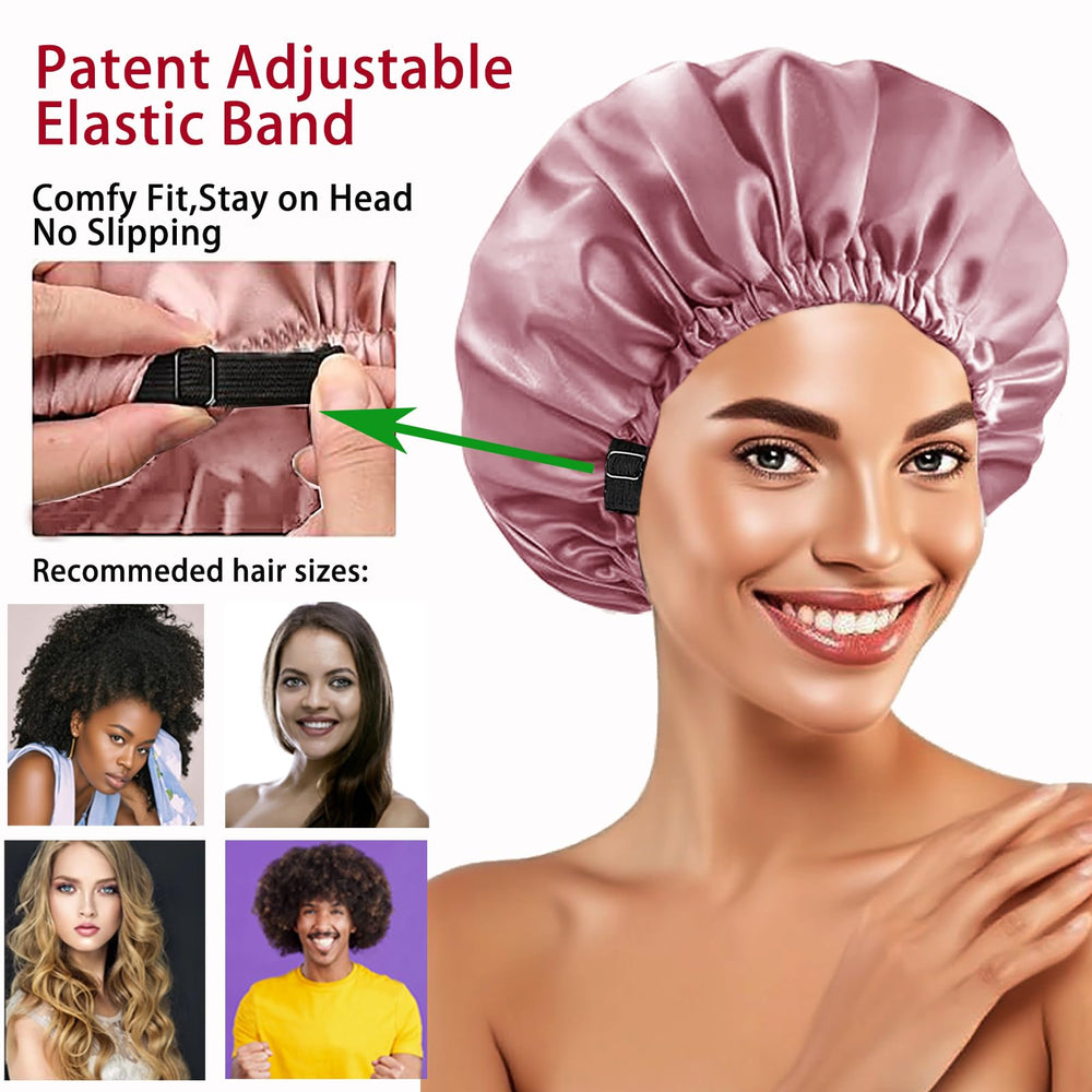 WJing Yi Jia satin bonnet is breathable and anti-static for comfort