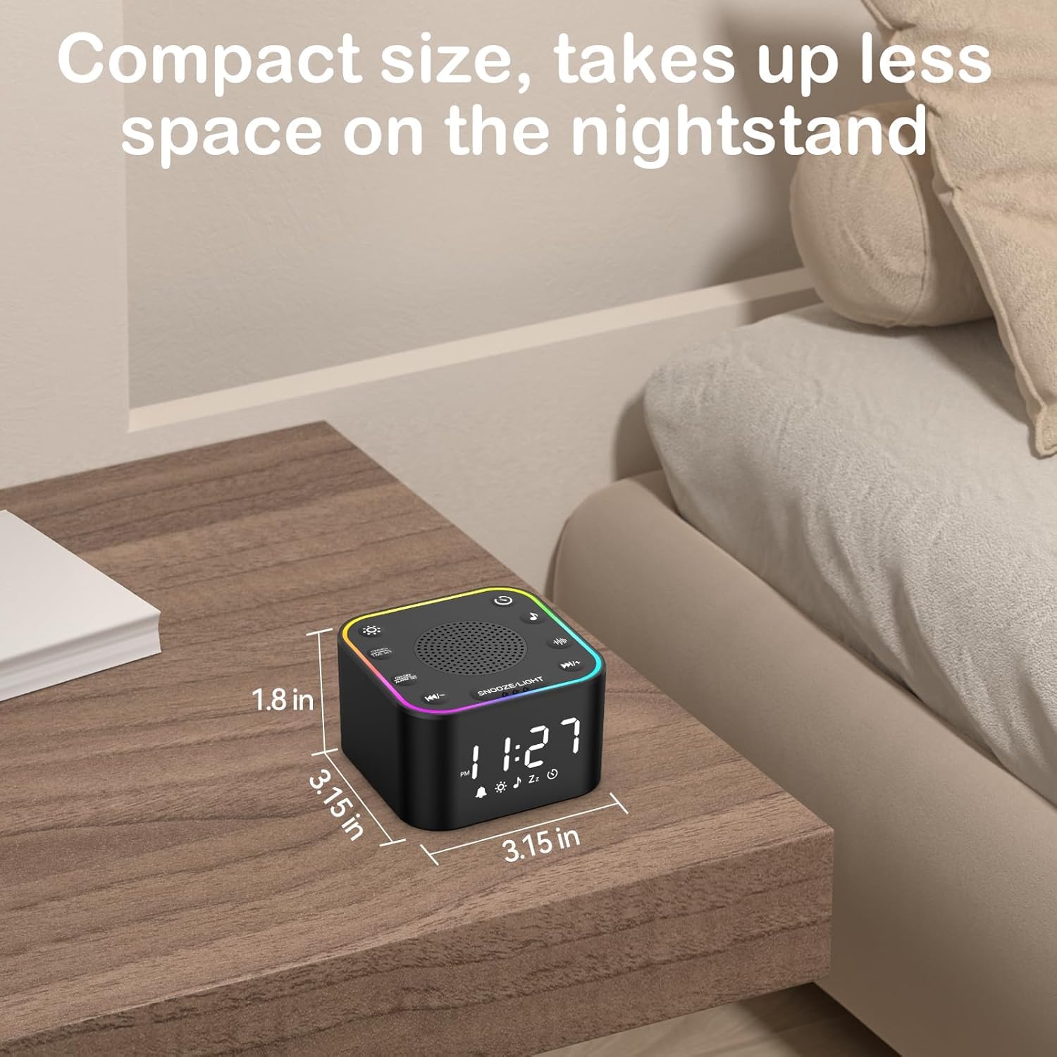 Wkzay Night light glow demonstrates soft illumination for late-night routines