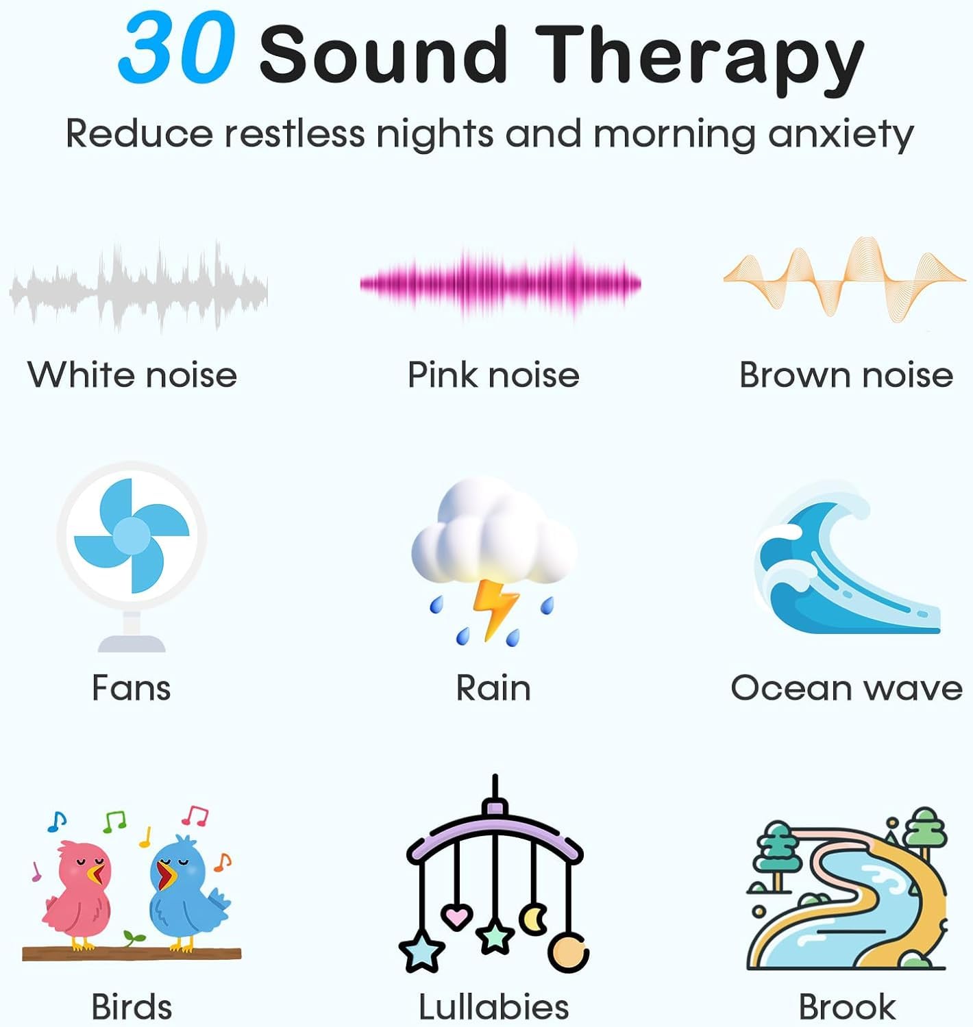 Wkzay Sound Machine volume image shows precise levels for personalized comfort
