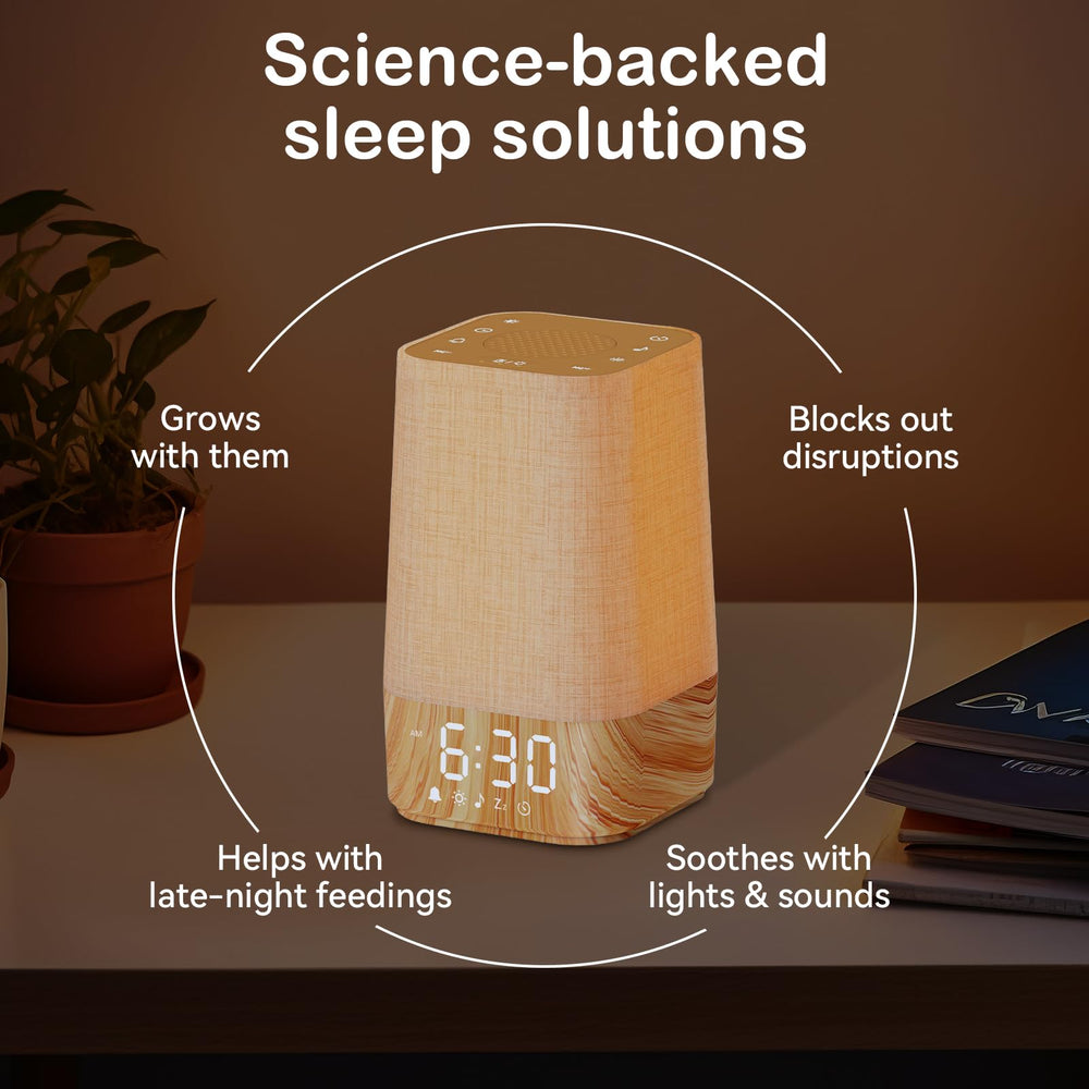 Wkzay Sunrise Alarm Clock wood grain desk setup