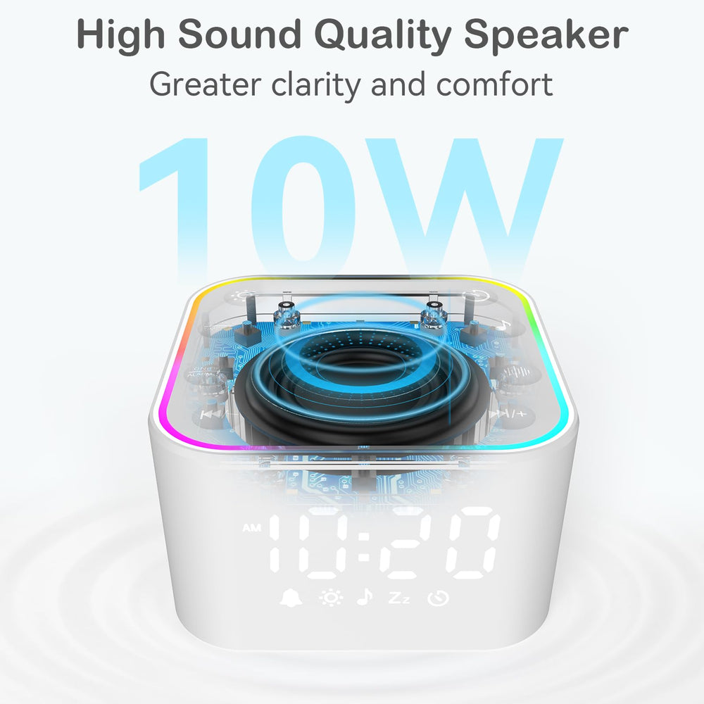 Wkzay White Noise Sound Machine compact design for travel-friendly setup.