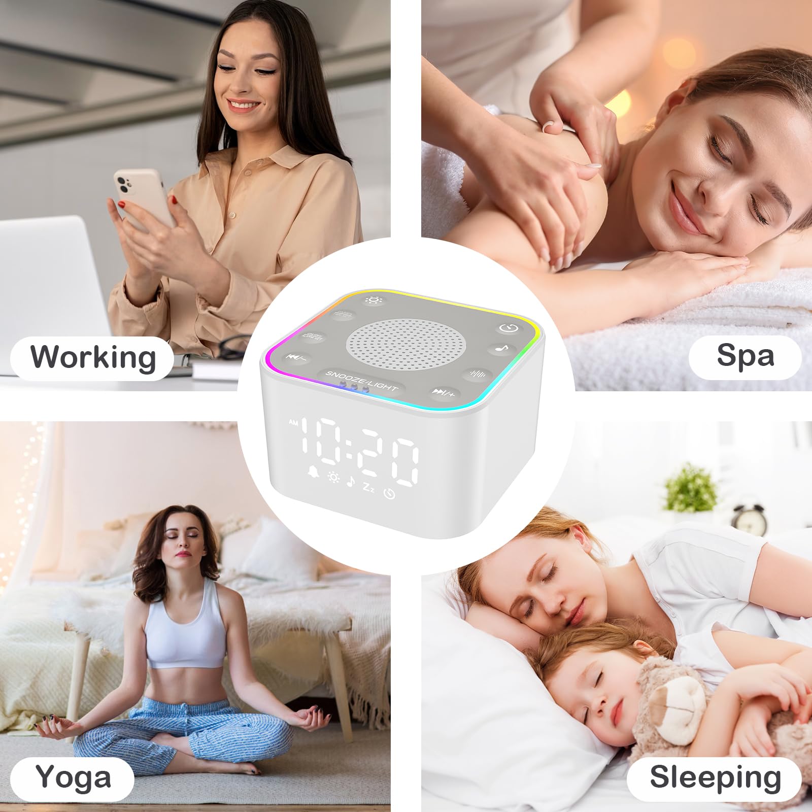 Wkzay White Noise Sound Machine in a nursery supporting soothing routines.