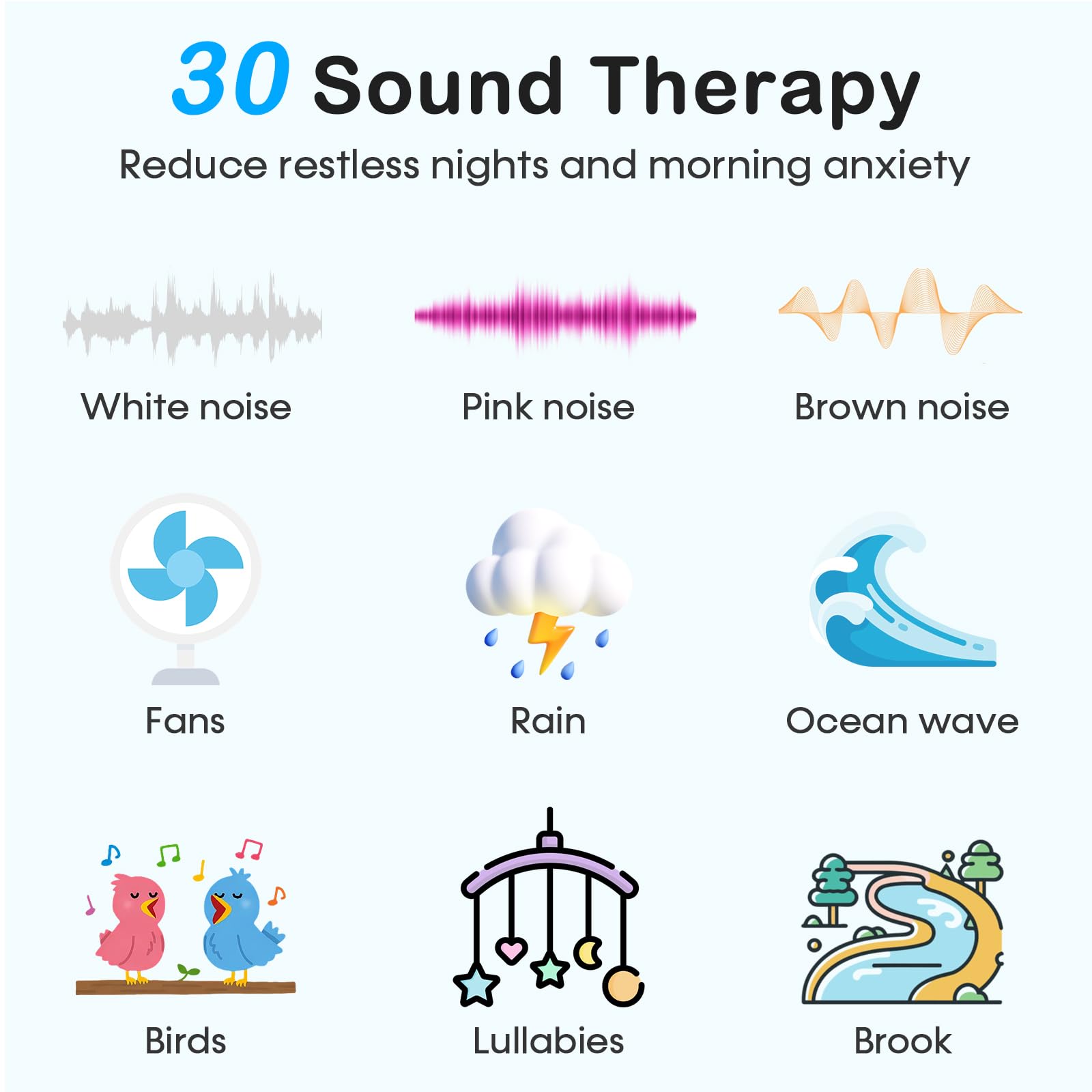 Wkzay White Noise Sound Machine in a hotel room providing consistent relaxation.