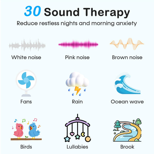 Wkzay White Noise Sound Machine in a hotel room providing consistent relaxation.