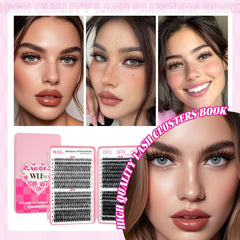 WLFRHD WLF Lash Clusters 30D-60D mix enables dramatic to fluffy effects