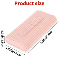 Sealed design floss case with push-button mechanism