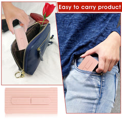 Portable dental floss case in pocket size